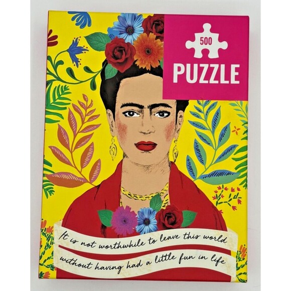 FRIDA KAHLO by Talking Tables 500 pc Jigsaw Puzzle & Poster New and Unopened - Picture 1 of 9